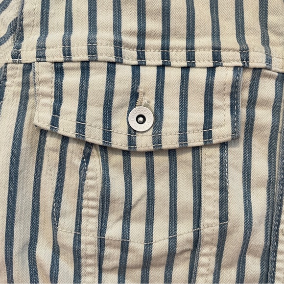 Chaps Striped Denim Jacket - Picture 5 of 16